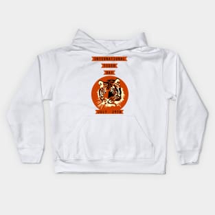 International Tiger Day ,July 29Th Tiger Lovers Kids Hoodie